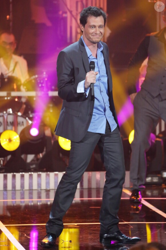 Exclusif - Jonathan Dassin à l' enregistrement de l' emission "Les Annees Bonheur" qui sera diffusee le 2 novembre 2013