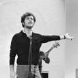  Joe Dassin sur un plateau de t&eacute;l&eacute;vision - photo non dat&eacute;e. 
