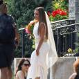 Exclusif - Vanessa Williams, sublime dans sa robe Carmen Marc Valvo, épouse son compagnon Jim Skrip à Buffalo (État de New York) le 4 juillet 2015.
