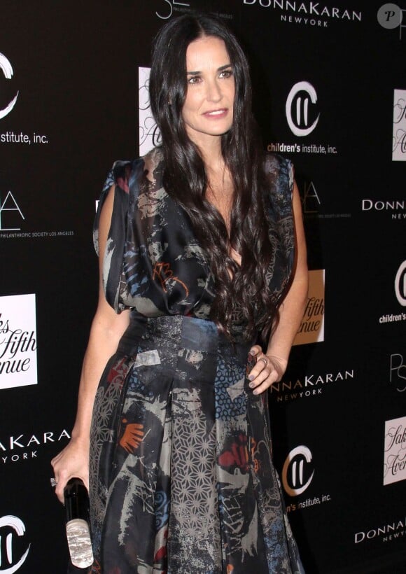 Demi Moore (robe Donna Karan) - People à la 5e soirée annuelle "PSLA Autumn Party" à Los Angeles, le 8 octobre 2014. 