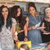 Le groupe "Little Mix" fait la promotion de son nouveau single en distribuant des glaces sur Covent Garden Piazza a Londres. Le 6 mai 2013 