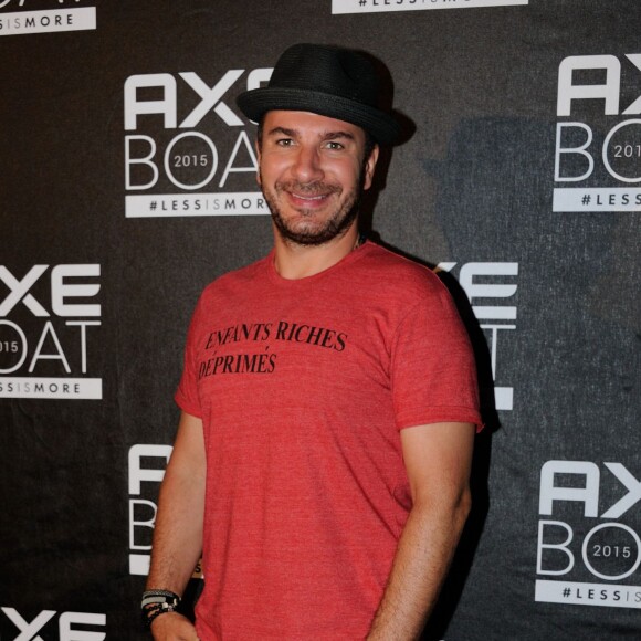 Michael Youn assiste à la soirée Axe Boat au Palm Beach à Cannes, France, le 16 Juillet 2015.