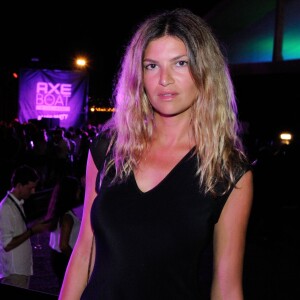 La jolie Isabelle Funaro assiste à la soirée Axe Boat au Palm Beach à Cannes, France, le 16 Juillet 2015.