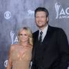 Miranda Lambert et Blake Shelton lors des Academy of Country Music Awards à la MGM Grand Arena le 6 avril 2014 à Las Vegas
