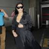 Kim Kardashian (enceinte) arrive à l'aéroport Charles de Gaulle à Paris. Le 20 juillet 2015