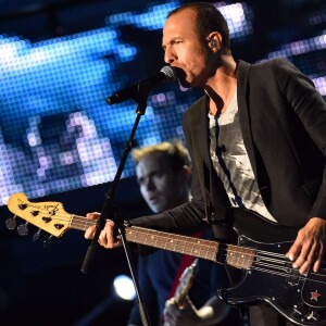 Exclusif - Le chanteur Calogero - Enregistrement de l'émission "La Chanson de l'Année, Fête de la Musique" à Nîmes, le 19 juin 2015, présentée par Nikos Aliagas pour la chaîne de télévision TF1.