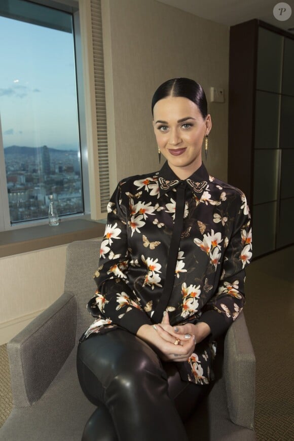 Exclusif - Katy Perry à Barcelone le 15 février 2015