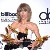 Taylor Swift, grande gagnante des Billboard Music Awards 2015 au MGM Grand Garden Arena. Las Vegas, le 17 mai 2015.