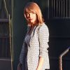 Taylor Swift sort d'un restaurant à New York le 18 avril 2015