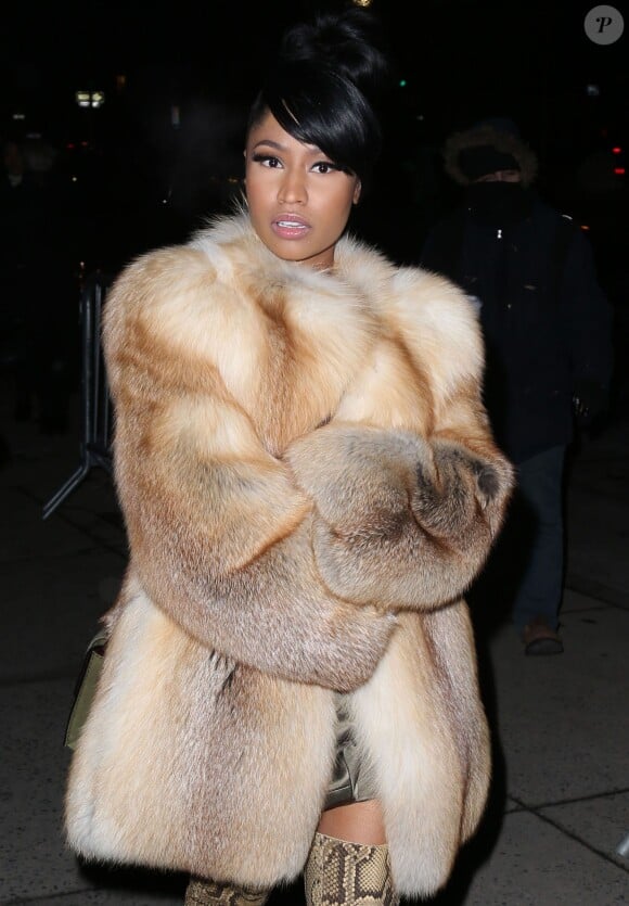 Nicki Minaj - Arrivées des people au déilé Marc Jacobs lors de la fashion week à New York le 19 février 2015.  