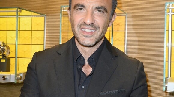 Nikos Aliagas et sa femme au Global Gift Gala à l'hotel Four Seasons George V le 25 mai 2015