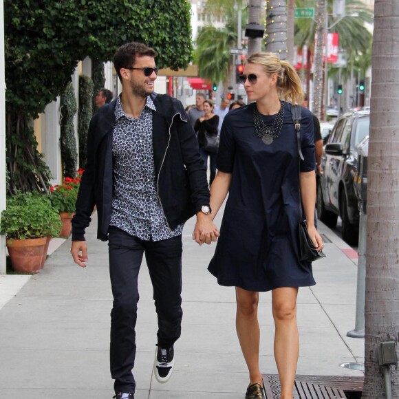 Maria Sharapova et Dimitrov à Beverly Hills, Los Angeles, le 7 décembre 2014