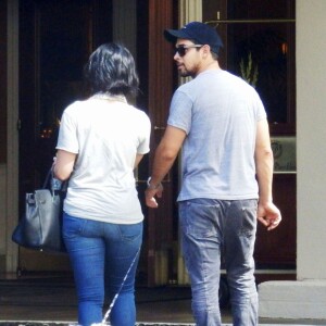 La chanteuse Demi Lovato, avec son compagnon Wilmer Valderrama à Vancouver le 19 juillet 2015.