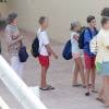 La reine Sofia d'Espagne a emmené, avec sa fille l'infante Elena, ses petits-enfants à l'école de voile Calanova au Port Olimpic de Palma de Majorque le 29 juillet 2015. Les quatre enfants de l'infante Cristina étaient là, Juan Valentin (15 ans), Pablo (14 ans), Miguel (12 ans) et Irene (10) ans, ainsi que les deux enfants d'Elena, Felipe (16 ans) et Victoria (14 ans).