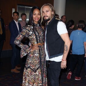 Zoe Saldana, Marco Perego - Première du film " Infinitely Polar Bear " à Los Angeles le 14 juin 2015.