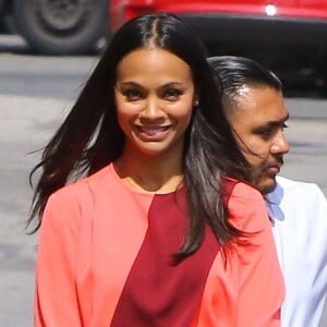 Zoe Saldana arrive à l'émission " Jimmy Kimmel Live! " à Hollywood, le 11 juin 2015