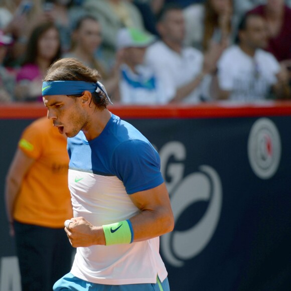 Rafael Nadal en finale du tournoi de Hambourg face à Fabio Fognini le 2 août 2015