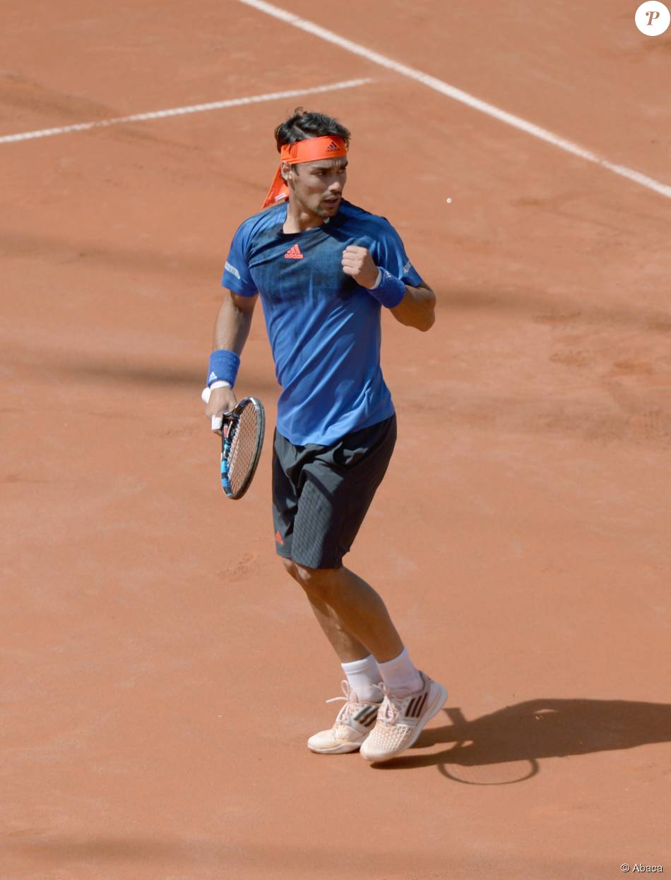 Fabio Fognini lors de la finale du tournoi de Hambourg le ...