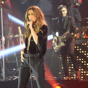 Céline Dion en concert au Palais Omnisports de Bercy à Paris, le 1er décembre 2013.