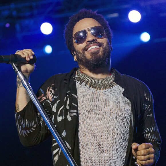 Lenny Kravitz en concert lors du festival live Hydrogen à Padoue en Italie le 29 juillet 2015.