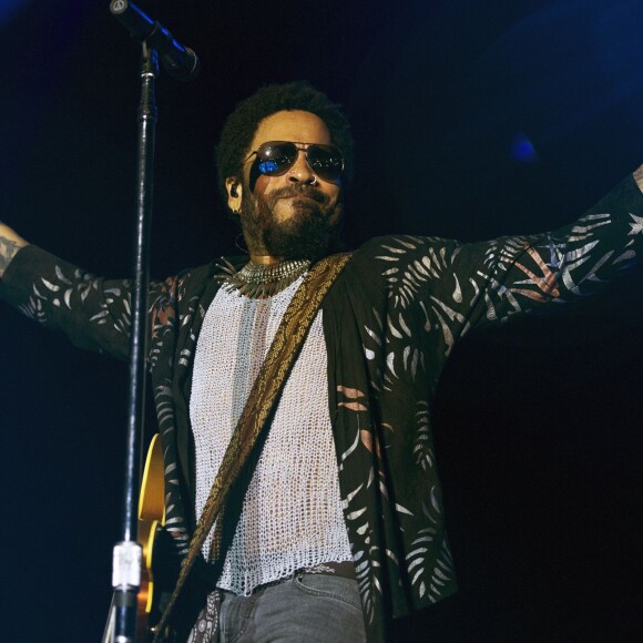 Lenny Kravitz en concert lors du festival live Hydrogen à Padoue en Italie le 29 juillet 2015.