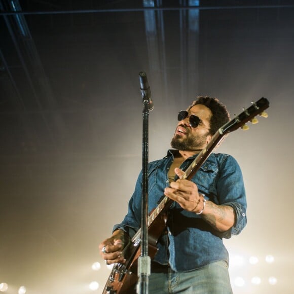 Lenny Kravitz en concert à Hambourg, le 22 juin 2015.