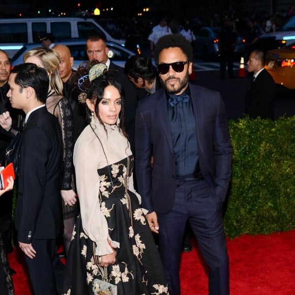 Lenny Kravitz et et son ex-femme Lisa Bonet - Soirée Costume Institute Gala 2015 (Met Ball) au Metropolitan Museum célébrant l'ouverture de Chine: à travers le miroir à New York, le 4 mai 2015.