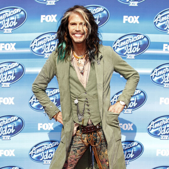 Steven Tyler à la soirée "American Idol" à Hollywood, le 13 mai 2015