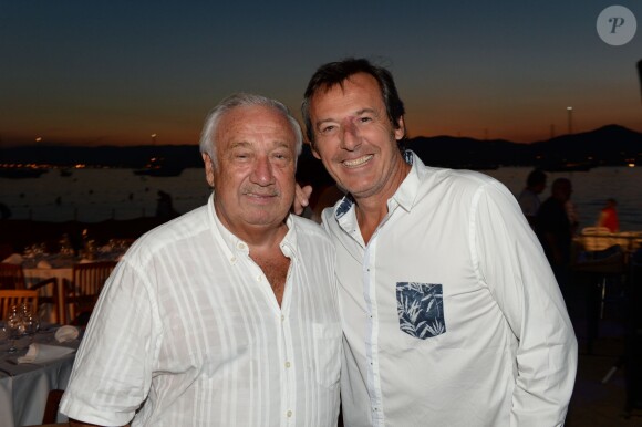Exclusif - Marcel Campion et Jean-Luc Reichmann - Soirée Marcel Campion à la plage La Bouillabaisse à Saint-Tropez, le 5 août 2015.