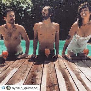 Daphné Bürki et son homme Sylvain Quimène, en vacances au Cap-Ferret, en juillet 2015.