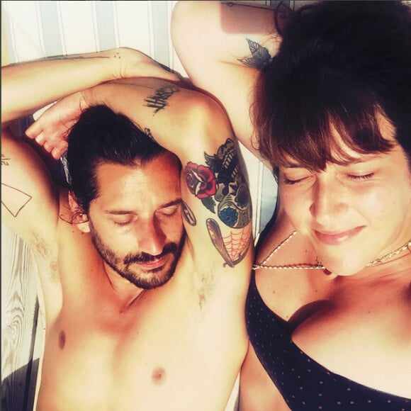 Daphné Bürki et Sylvain Quimène, en vacances au Cap-Ferret en juillet 2015.