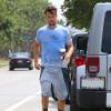 Josh Duhamel se promène en tenue de sport à Los Angeles le 30 juillet 