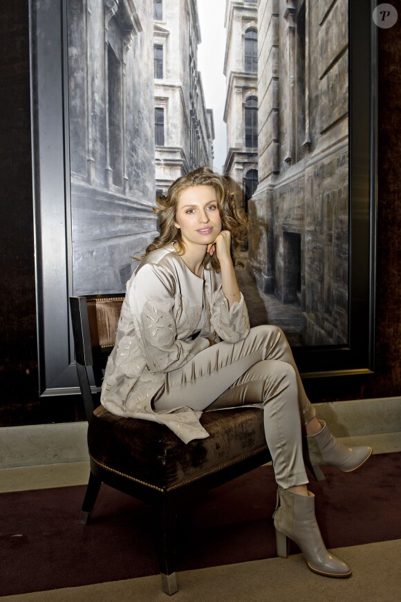 Exclusif - Tali Lennox à l'hôtel de Rome à Berlin, le 19 janvier 2015.