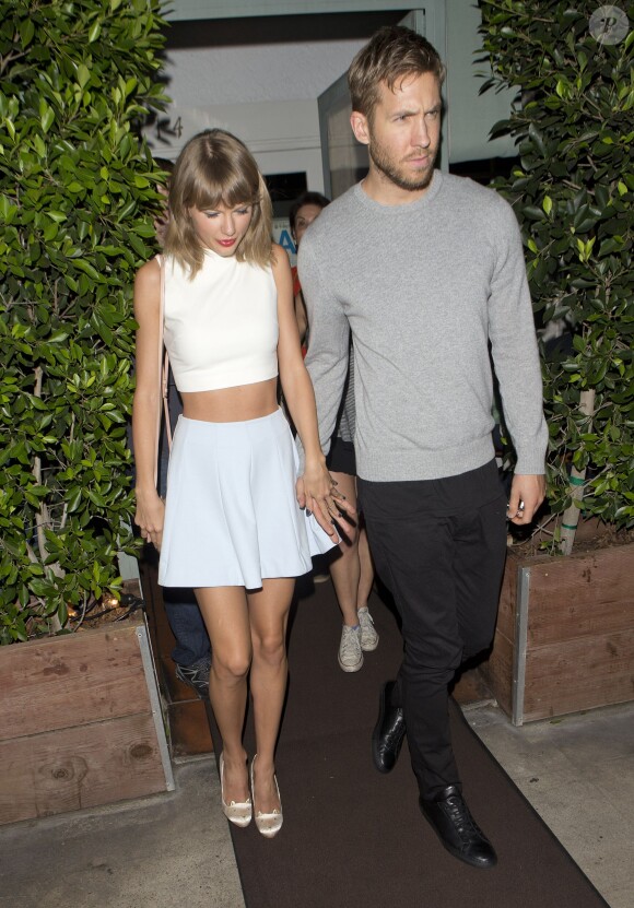 Taylor Swift et son amoureux Calvin Harris sont allés dîner au restaurant italien Giorgio Baldi à Santa Monica, Los Angeles, le 11 août 2015