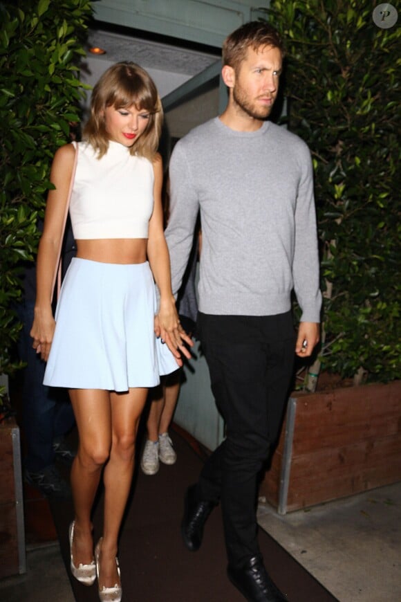 Taylor Swift et son amoureux Calvin Harris sont allés dîner au restaurant italien Giorgio Baldi à Santa Monica, Los Angeles, le 11 août 2015