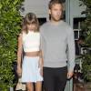 Taylor Swift et son amoureux Calvin Harris sont allés dîner au restaurant italien Giorgio Baldi à Santa Monica, Los Angeles, le 11 août 2015