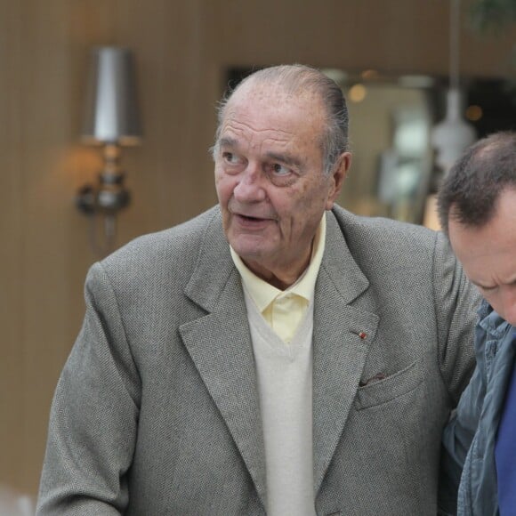 Jacques Chirac au restaurant Le Girelier a Saint Tropez le 4 octobre 2013.