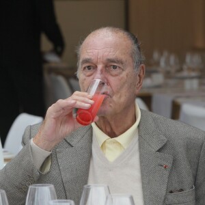 Jacques Chirac au restaurant Le Girelier a Saint Tropez le 4 octobre 2013.