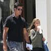 Exclusif - Lorenzo Lamas se promene avec sa fille Victoria a Beverly Hills le 15 juillet 2013.