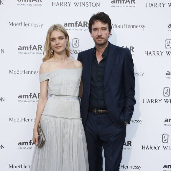 Natalia Vodianova et Antoine Arnault - Photocall de l'amfAR au Pavillon Ledoyen lors de la fashion week Haute-Couture à Paris, le 5 juillet 2015.