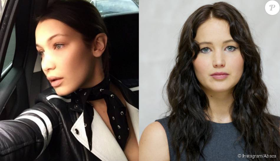 Jennifer Lawrence Dr Et Bella Hadid G Les Jumelles Du