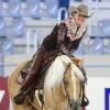 Gina-Maria Schumacher, fille de Michael, aux championnats d'Europe de Reining à Aix-la-Chapelle le 14 août 2015.