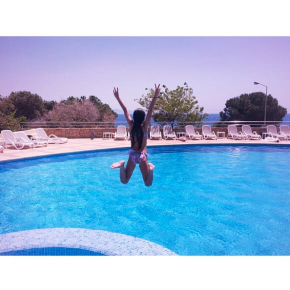 Annily à la piscine, en juin 2015.