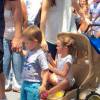Ben Affleck et sa future ex-femme Jennifer Garner avec leurs enfants à Disney World le 17 août 2015