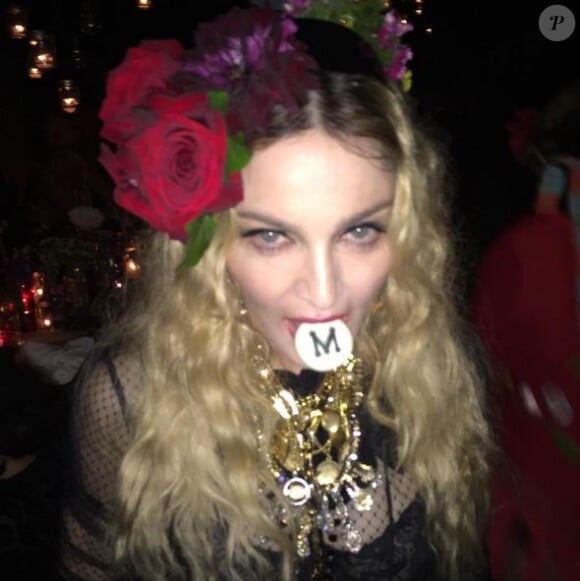Madonna lors de sa fête d'anniversaire le 16 août 2015