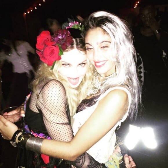 Madonna et sa fille Lourdes lors de la fête pour ses 57 ans, me 16 août 2015