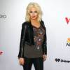 Christina Aguilera au concert de « The Voice » à West Hollywood, le 23 avril 2015 