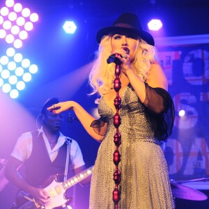 Christina Aguilera en concert pour le Apollo in the Hamptons 2015: A Night of Legends le 15 août 2015