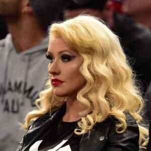 Christina Aguilera lors du NBA All-Star Game à Madison Square Garden, New York le 15 février 2015