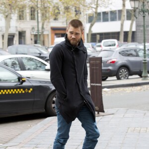 Exclusif - Chad Michael Murray - Les acteurs de la serie Tele "Les Freres Scott" (One Tree Hill) arrivent à l'hotel Sofitel et posent avec leurs fans a Bruxelles en Belgique le 17 novembre 2013.